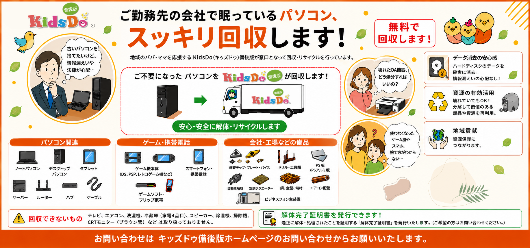 キッズドゥ備後版資源回収