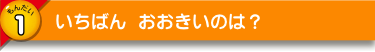いちばん おおきいのは？